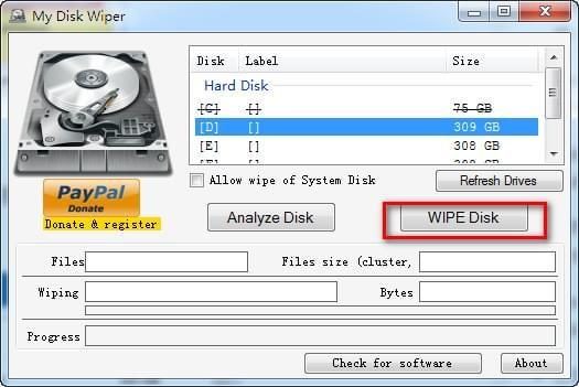 My Disk Wiper(硬盘彻底格式化工具)