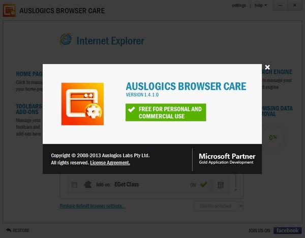 Auslogics Browser Care(浏览器维护清理软件)