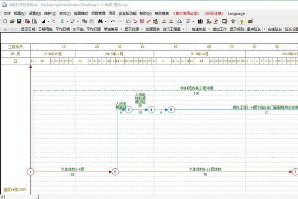 CCproject双代号进度计划编制软件