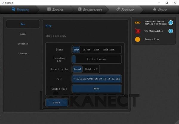 Skanect Pro(ä¸ç»´æ¨¡åæ«æè½¯ä»¶)