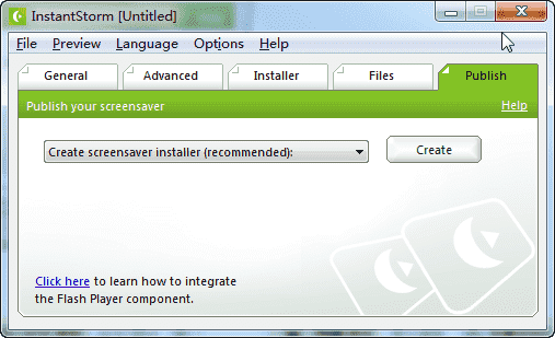 InstantStorm(Flash屏保制作软件)