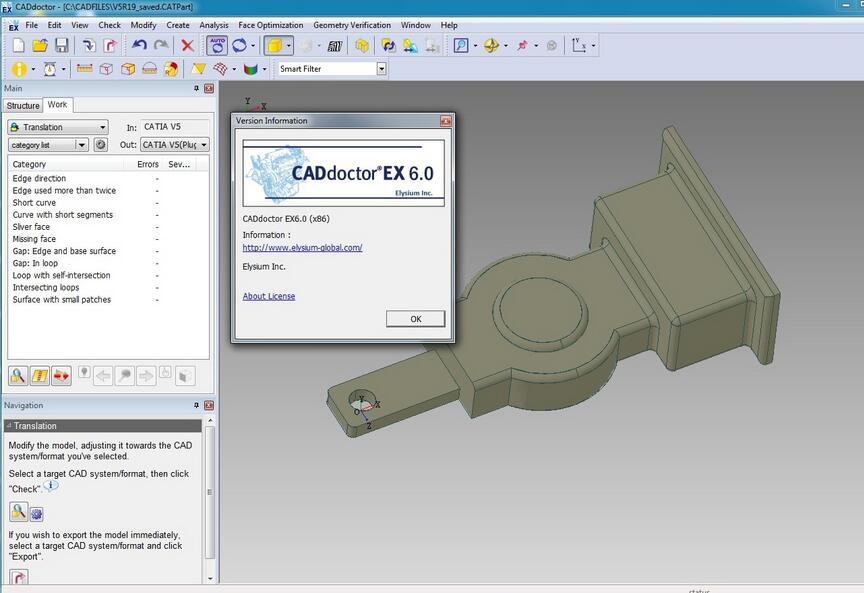 CADdoctor EX(ä¸ç»´CADæ°æ®ä¿®å¤è½¬æ¢å·¥å·) v6.0åè´¹ç 32ä½/64ä½