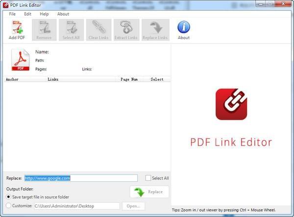 pdf link editor(pdfè¶é¾æ¥ç¼è¾å¨)