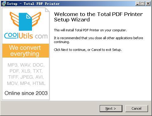 pdf打印软件(CoolUtils Total PDF Printer) v4.1.0.31中文破解版