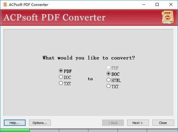 ACPsoft PDF Converter(ä¸è½PDFè½¬æ¢å¨)