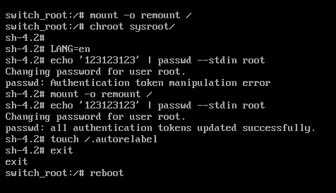 红帽认证第一题必过Centos7恢复root密码教程(完整版)