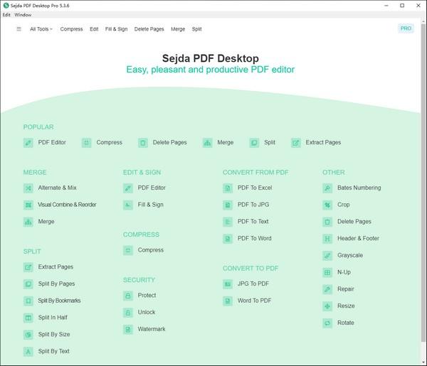 Sejda PDF Desktop Pro(å¤åè½PDFç®¡çè½¯ä»¶)