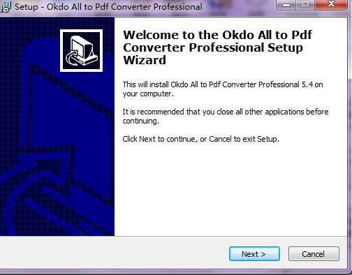 PDF格式转换软件(Okdo All to Pdf Converter Professional) v5.4汉化版