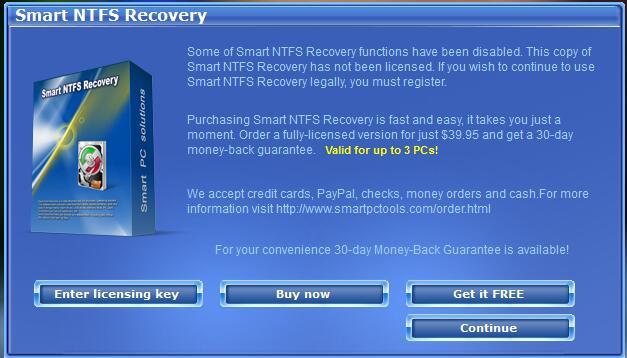 Smart NTFS Recovery(NTFS数据恢复软件) v4.3绿色版