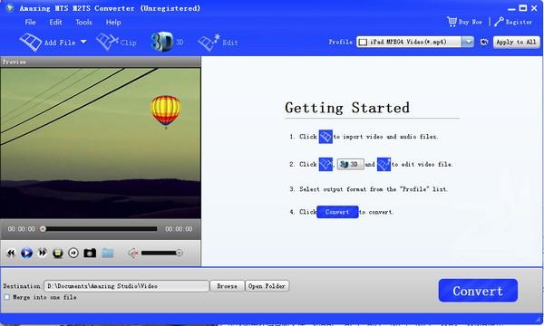 Amazing MTS M2TS Converter(格式转换软件)
