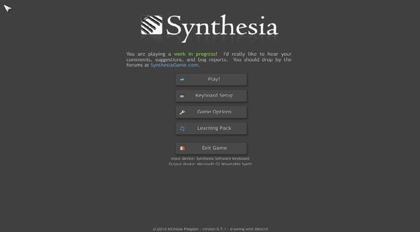 钢琴模拟软件(Synthesia)