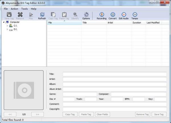 Abyssmedia ID3 Tag Editor(音频标签编辑器)