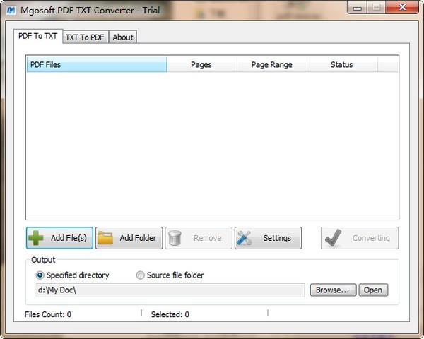 Mgosoft PDF Text Converter免费版下载