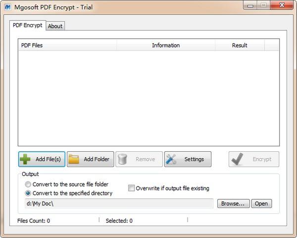 Mgosoft PDF Encrypt最新版下载