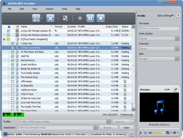 ImTOO MP3 EncoderMP3格式转换器下载 v6.3.0绿色中文版