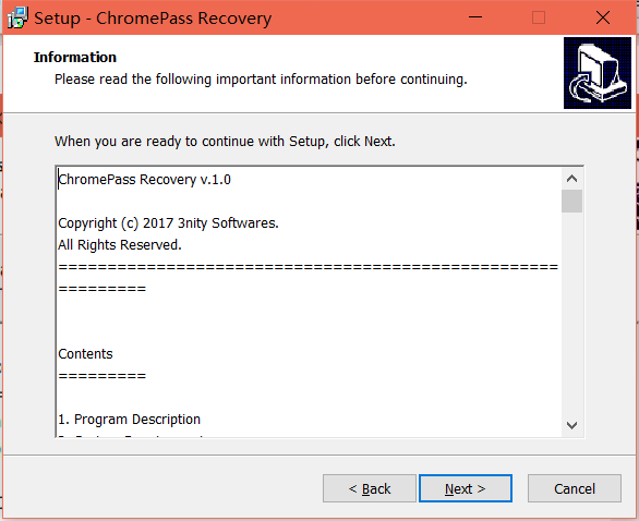 ChromePass recovery