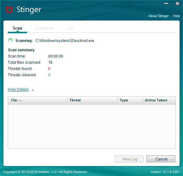 McAfee Stinger Raptor免费版下载