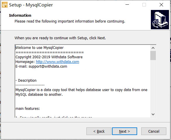 MysqlCopier