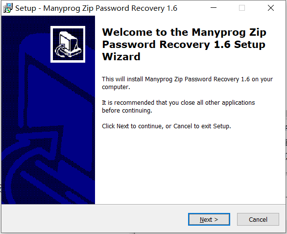 Manyprog Zip Password recover