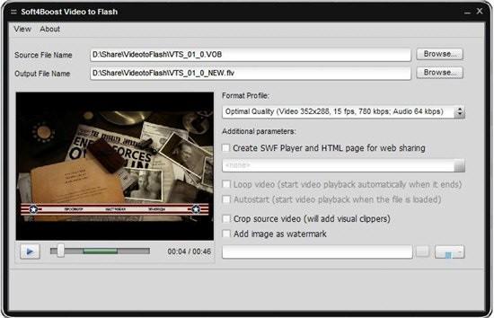 Soft4Boost Video to flash最新版下载