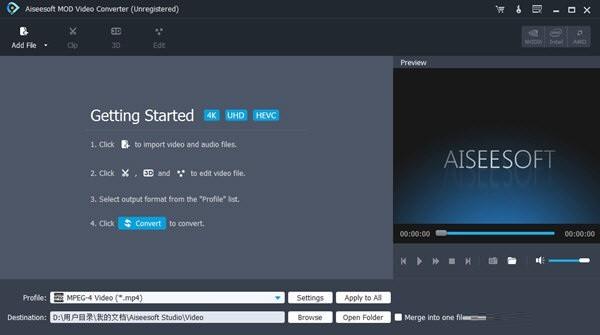 Aiseesoft MOD Video Converter中文版下载