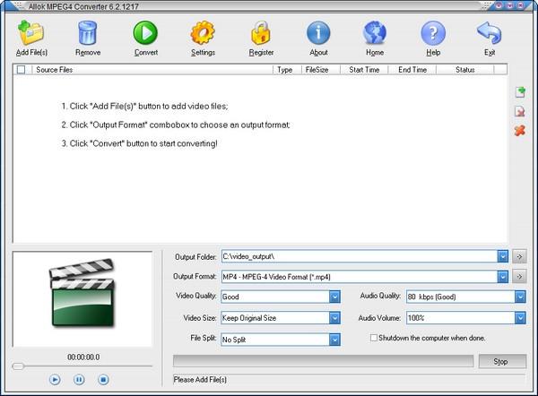 Allok MPEG4 Converter中文版下载