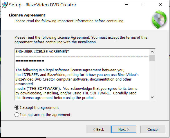 BlazeVideo DVD Creator