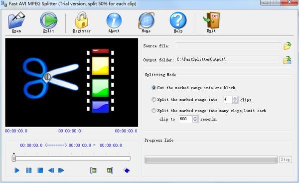 Fast AVI MPEG Splitter破解版下载