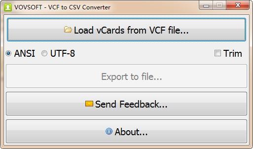 VovSoft VCF to CSV Converter最新版下载