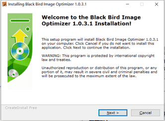 Black Bird Image Optimizer