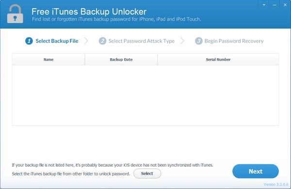 Free iTunes Backup Unlocker破解版下载