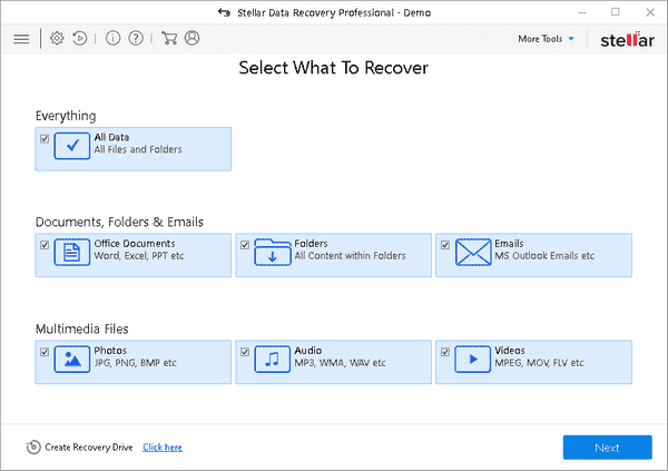 Stellar Data Recovery Professional免费版下载