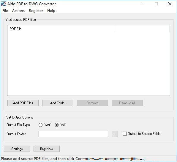 Aide PDF to DWG Converter破解版下载