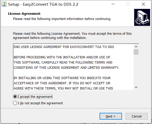 Easy2Convert TGA to DDS