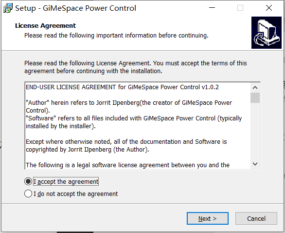 GiMeSpace Power Control