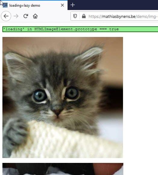 Firefox 75  图像延迟加载功能