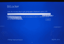 BitLocker 恢复密钥 输入此驱动器的恢复密钥