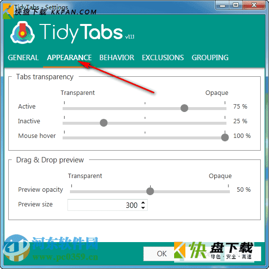 TidyTabs