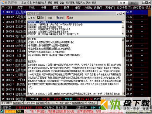 安信行情下载