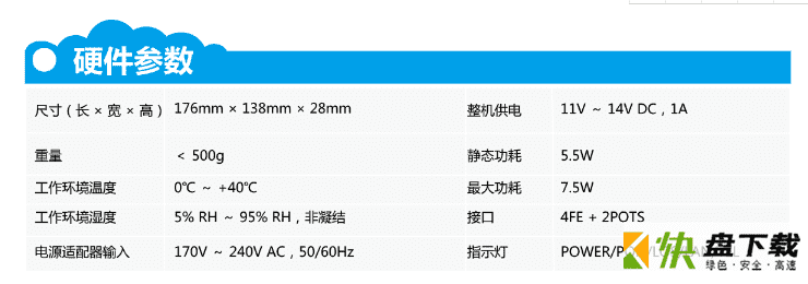 HG8240F硬件接口参数、产品功能介绍