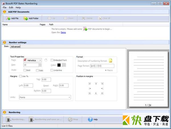 Boxoft PDF Bates Numbering下载