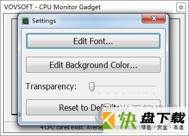 CPU Monitor Gadget(CPU监视器)下载 v1.5官方版