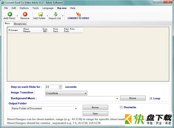 Convert Excel to Video 4dots下载