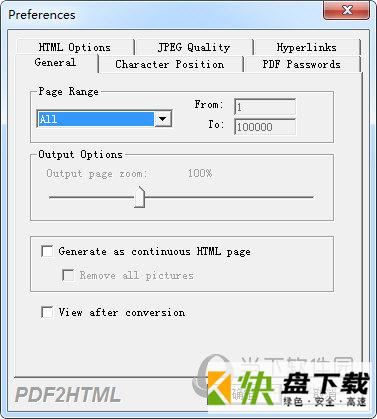 VeryPDF PDF2HTML(PDF到HTML转换器)下载 2.0 官方版