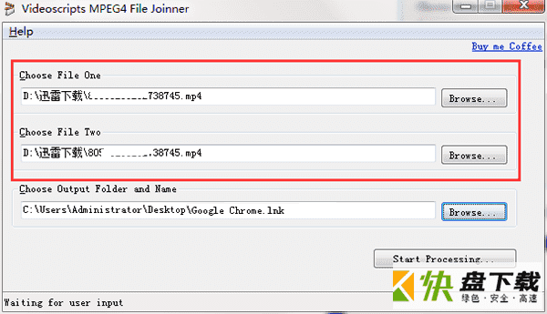 Videoscripts MPEG4 File joinner(MP4文件合并工具)下载 v1.0.1绿色免费版