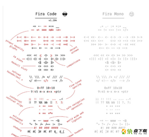 Firacode字体下载