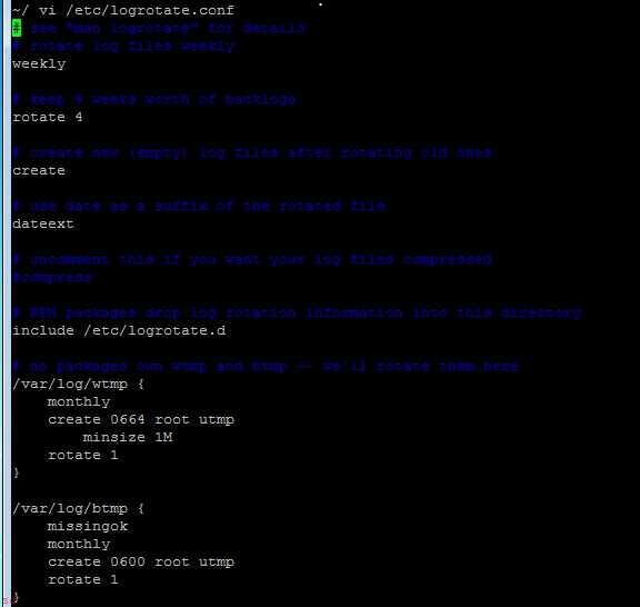 linux日志管理-logrotate的使用