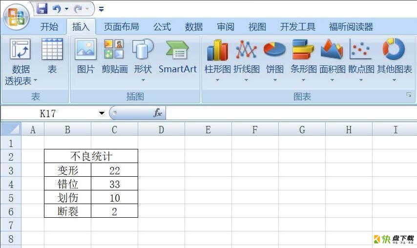 office2007 Excel怎么插入饼图-office2007 Excel插入饼图方法