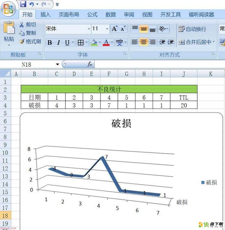 插入三维折线图