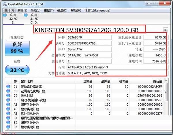 CrystalDiskInfo参数怎么查看-CrystalDiskInfo参数查看教程